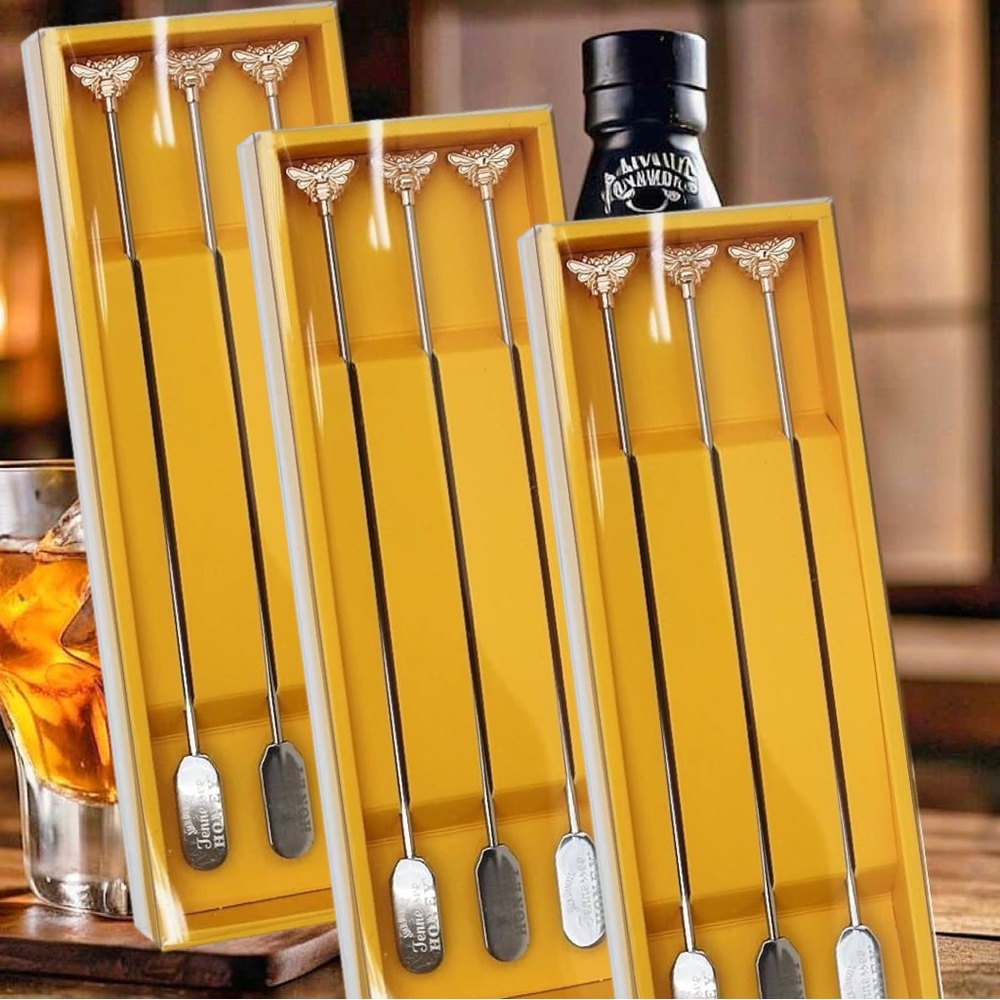 Jack Daniel’s Tennessee Honey Swizzle Sticks 3 Boxes 3 Each Stir Stix Cocktails